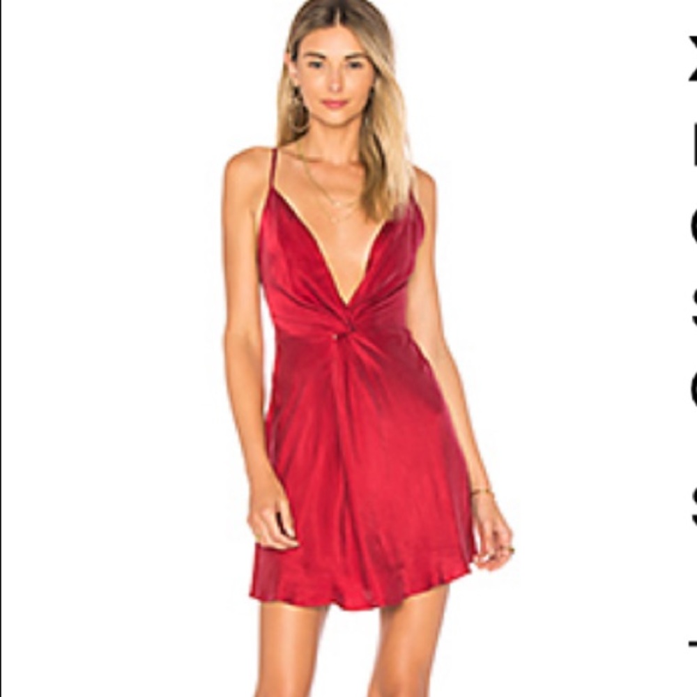 House of Harlow x Revolve Deep Neck Mini Dress